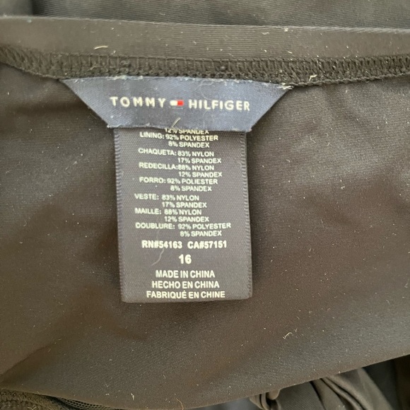 Tommy Hilfiger Black Swimsuit with Logo Detail - Picture 6 of 6